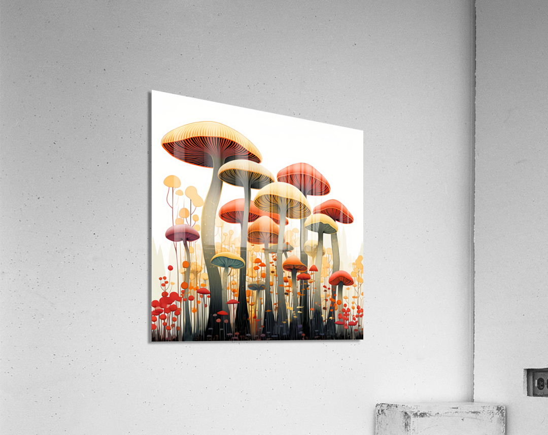 Mushroom Enlightenment Impression acrylique