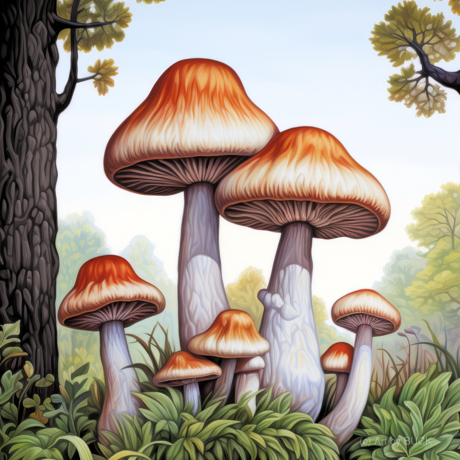 The Shroom Family  Print