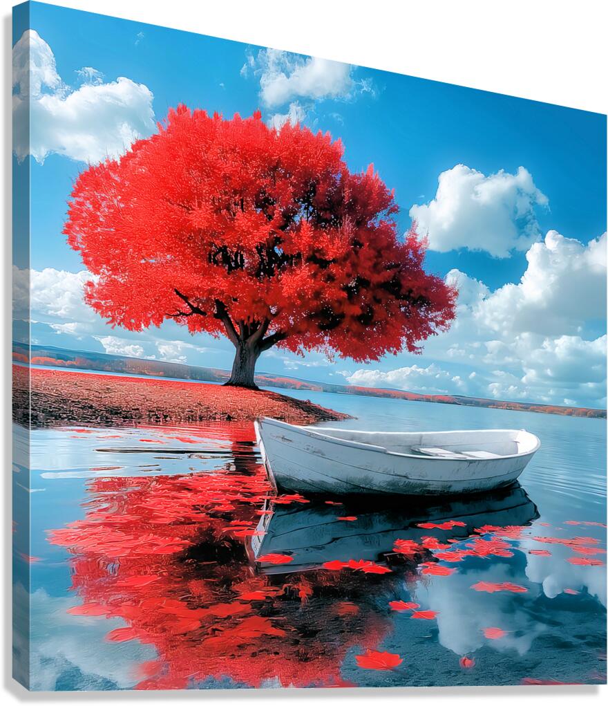 Scarlet Shore  Canvas Print