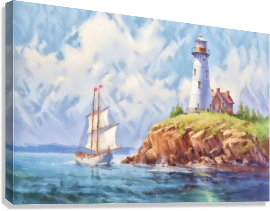 Affable Bluff  Canvas Print