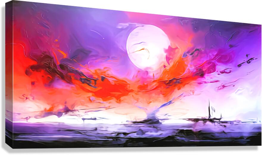 Red Sky at Night  Canvas Print