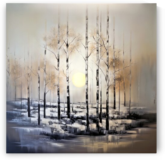 Birch Sunrise by Art by BUCK