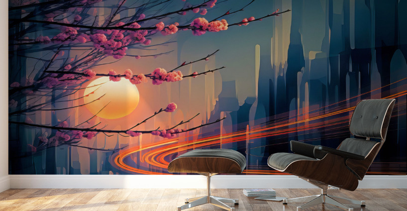 Refraction Wall Murals