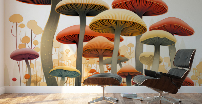 Mushroom Enlightenment Wall Murals
