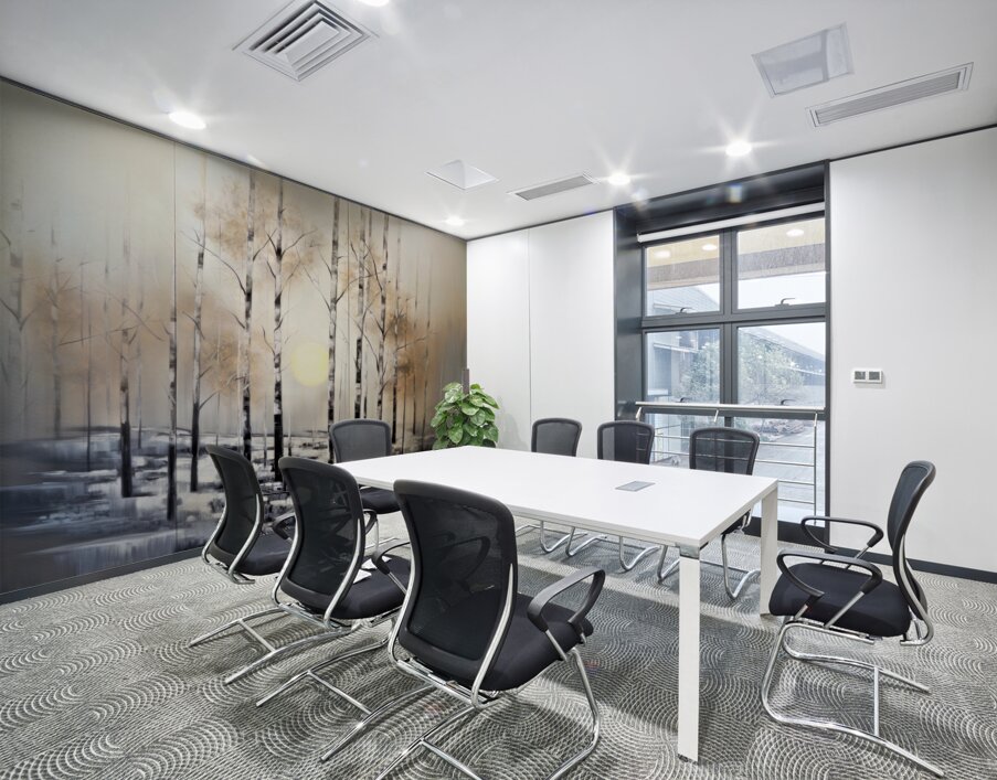 Birch Sunrise Wall Printing