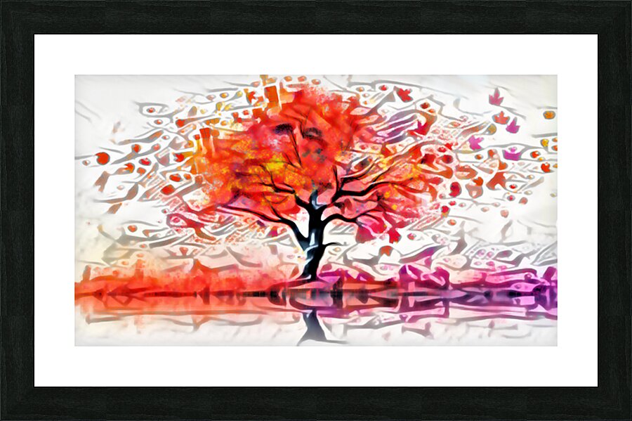 Deco Umbrella  Framed Print Print