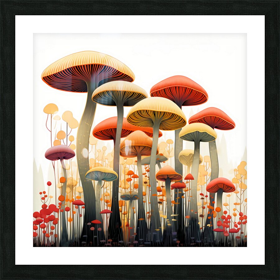 Mushroom Enlightenment Impression et Cadre photo