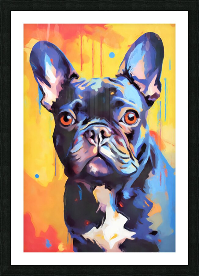 Un Bulldog Picture Frame print