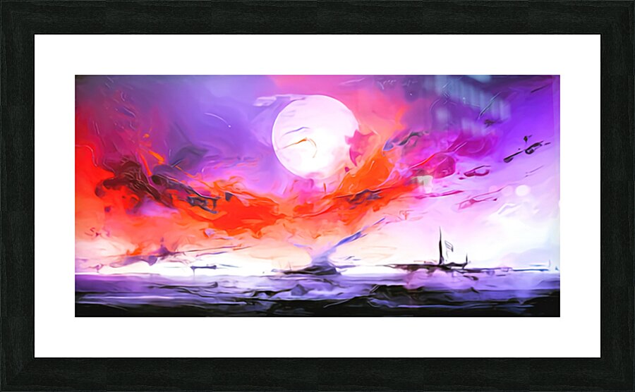 Red Sky at Night  Framed Print Print