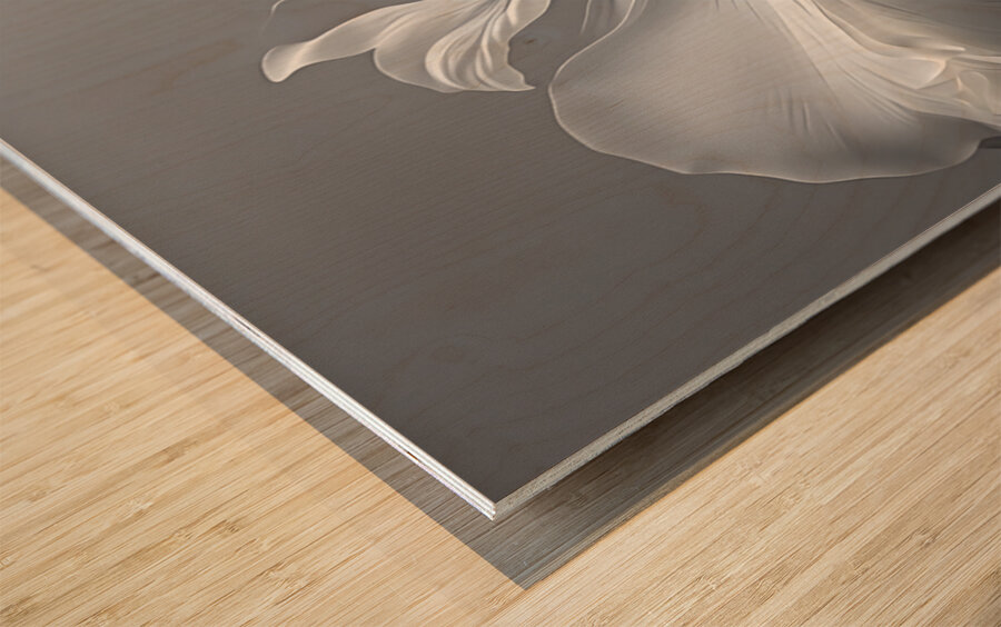 Living on a Breath Wood print