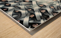 Too Many Mind Wood print